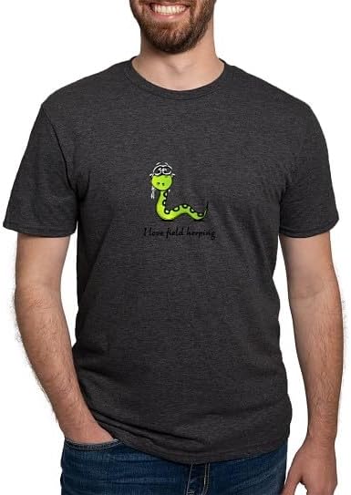CafePress I Love Field Herping T Shirt Men's Deluxe Tri-Blend T-Shirt - Black