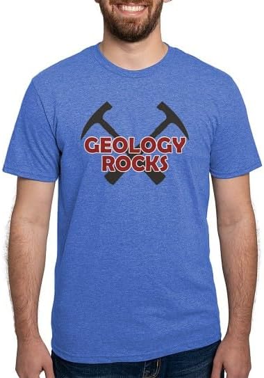 CafePress Geology Mens Tri Blend T Shirt Men's Deluxe Tri-Blend T-Shirt - Heather Blue