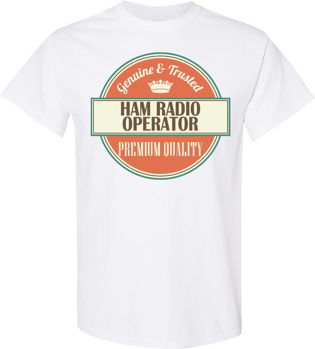 inktastic Ham Radio Operator Funny Gift Idea Adult T-Shirt - 0020 White