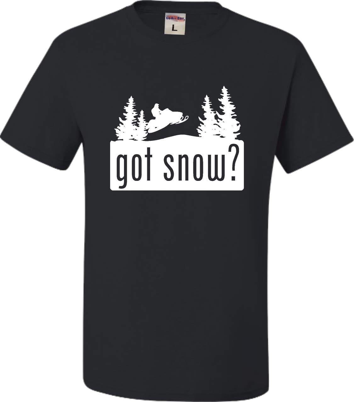Go All Out Adult Got Snow Funny Snowmobile Lover T-Shirt - Black
