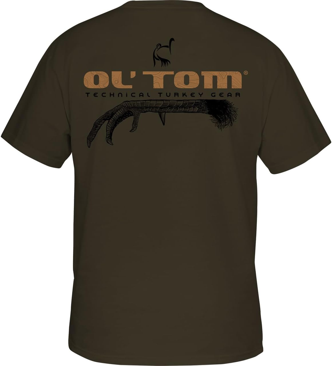 Drake Waterfowl Men's Turkey Talons Graphic T-Shirt | Cotton Polyester Blend | Ol' Tom Turkey Hunting Lifestyle Tee - Green