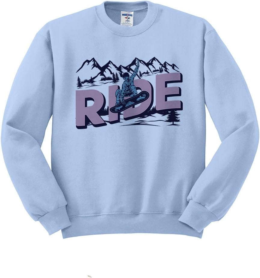 Ride Snowboarding Sweatshirt Unisex - Light Blue