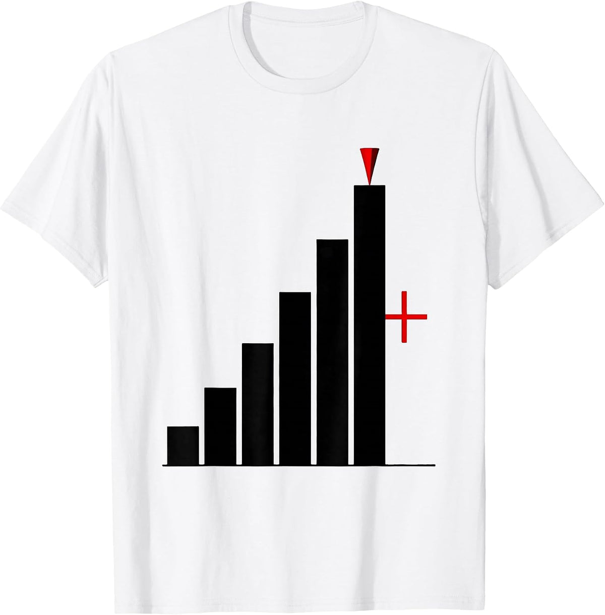 Men's Bar Graph Storm Chaser Tornado Meteorology Humor T-Shirt - White