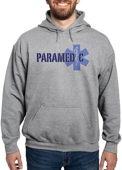 CafePress Paramedic Hooded Sweatshirt Men's Hooded Sweatshirt - Graphite Gray