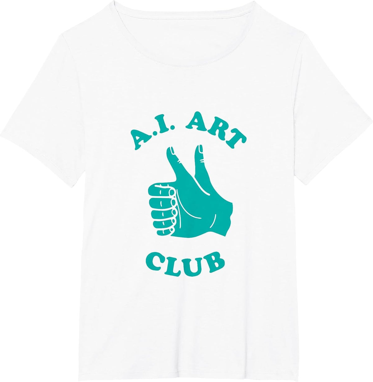Funny AI Art Club Artificial Intelligence Machine Learning T-Shirt - White