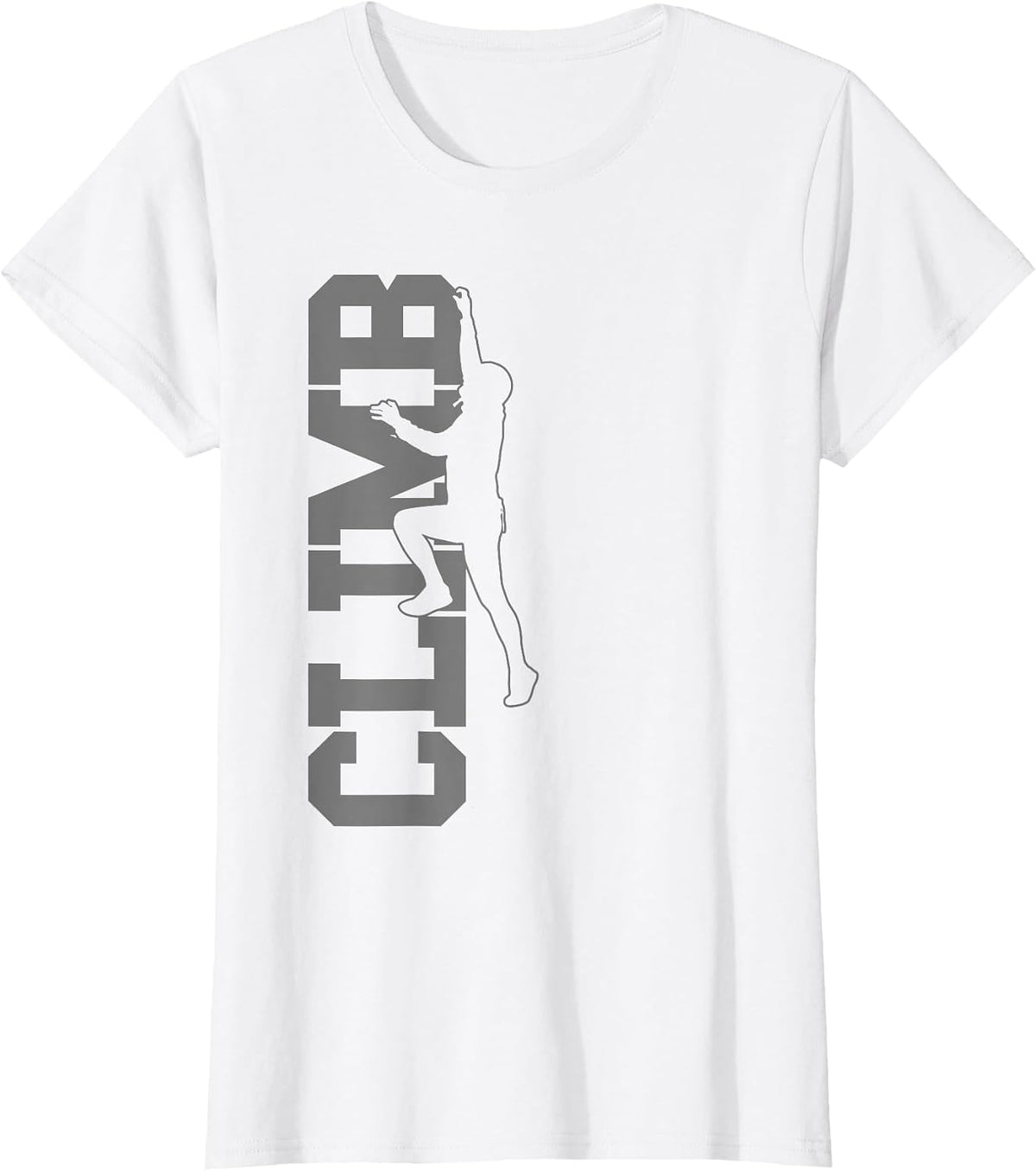 Climbing Rock Climber Bouldering Climb T-Shirt - White