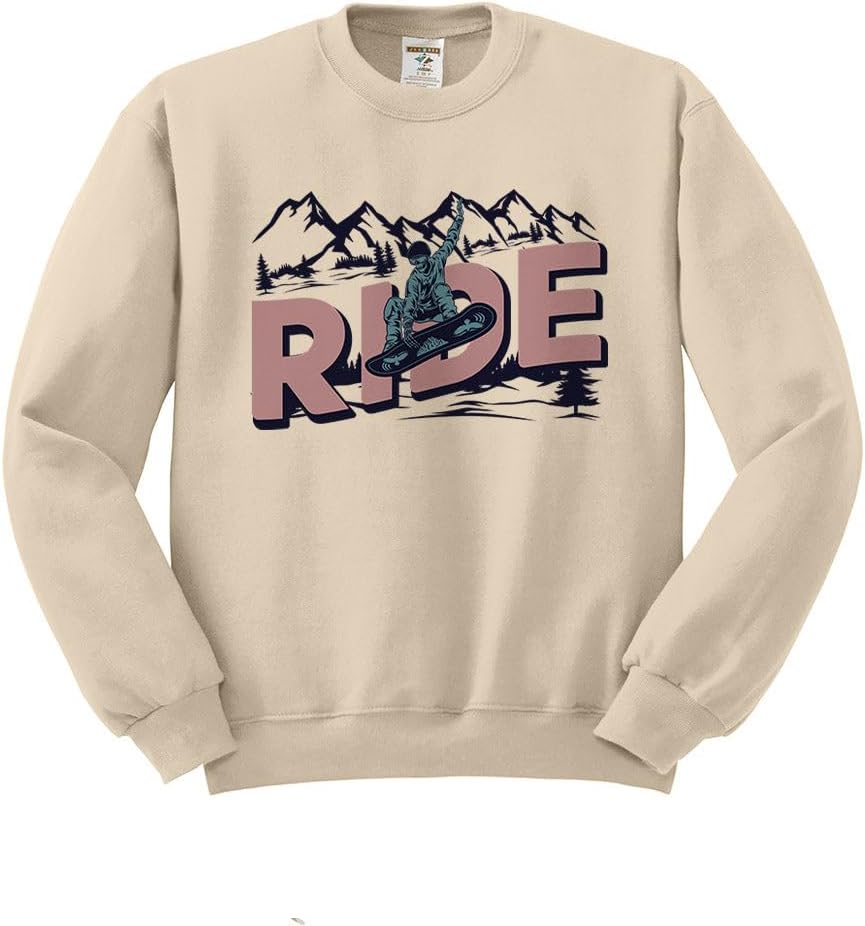 Ride Snowboarding Sweatshirt Unisex - Sand