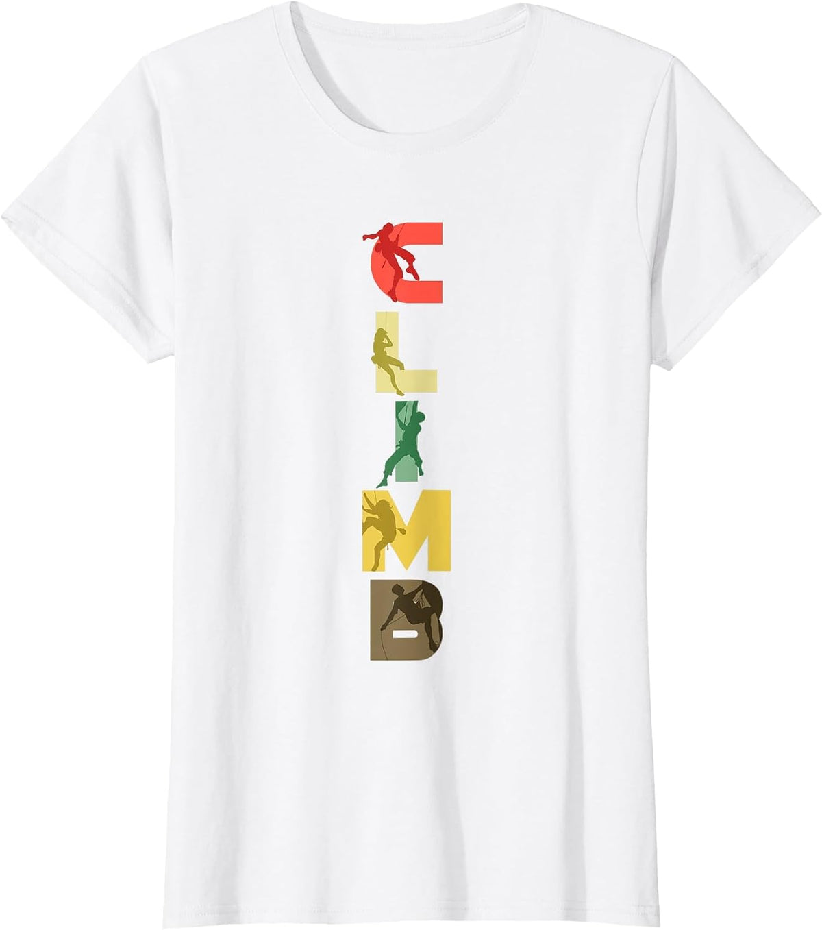 Mountain Climb Rock Climbing T-Shirt - White