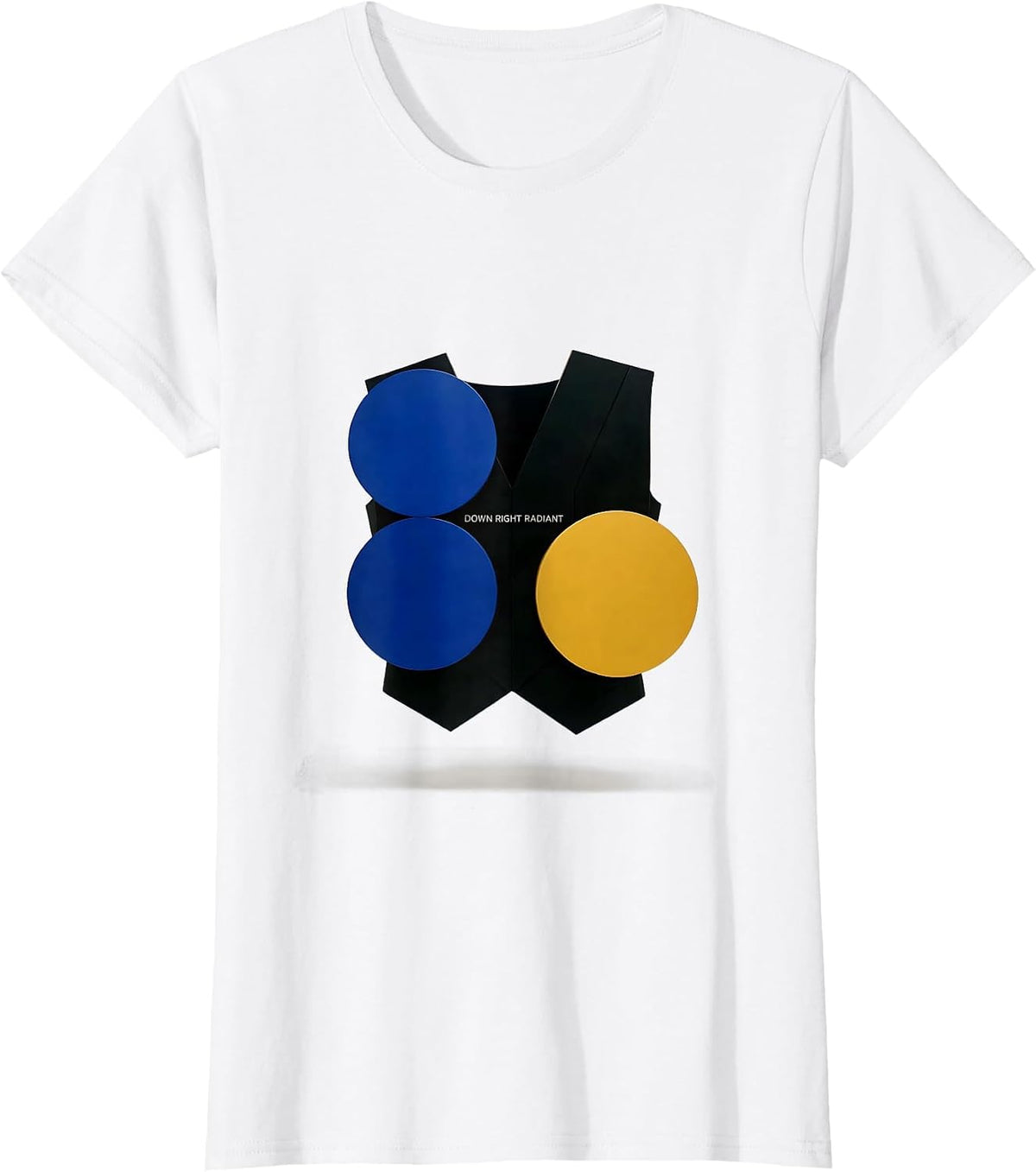 Down Right Radiant Bauhaus Modernist Down Syndrome Awareness T-Shirt - White