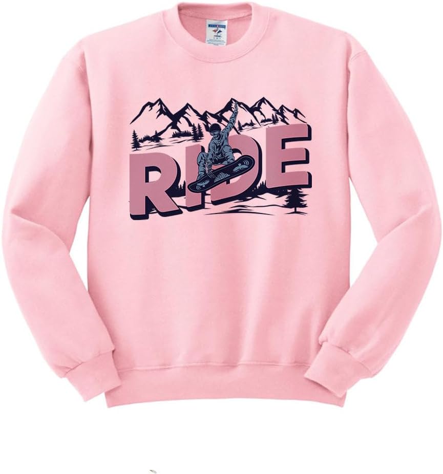Ride Snowboarding Sweatshirt Unisex - Pink