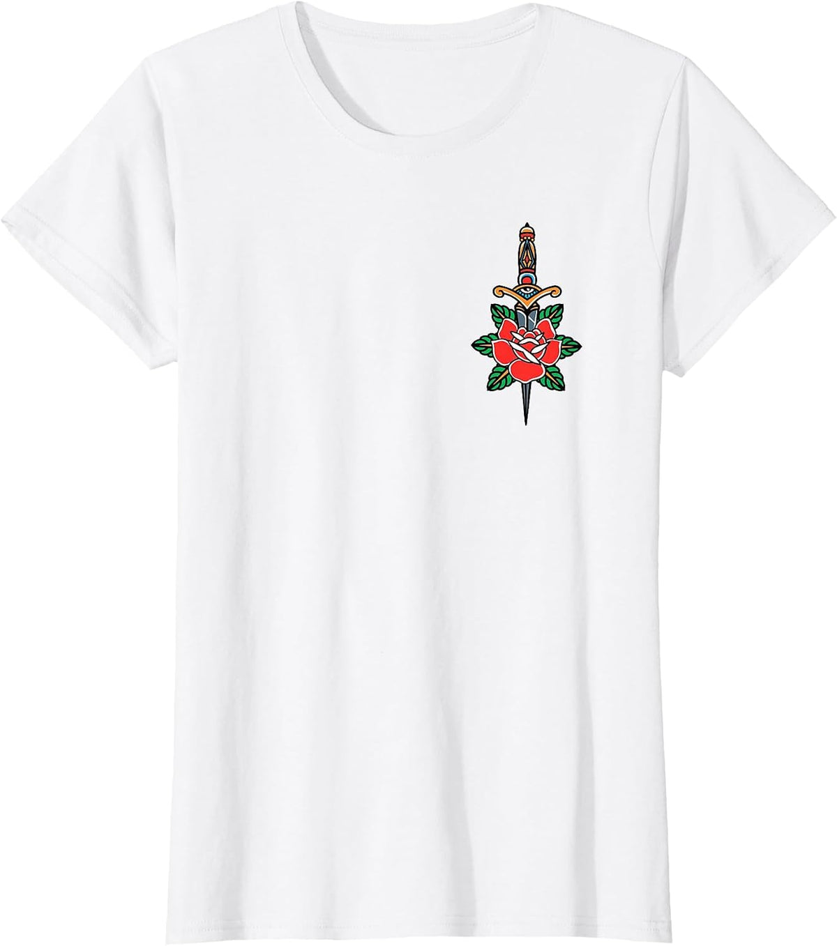 False Friends Traditional American Tattoo Old School Flash T-Shirt - White