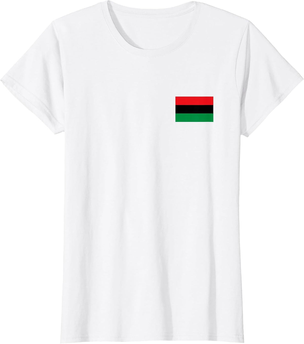 PAN African Flag Black Liberation Banner Black Pride T-Shirt - White