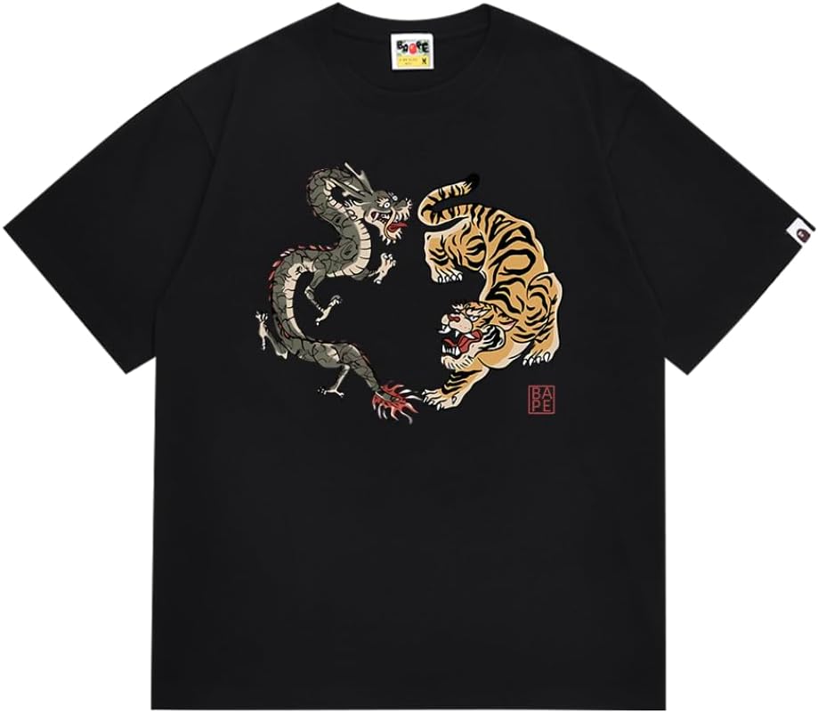 Bathing APE TEE - Black Tiger\/Dragon