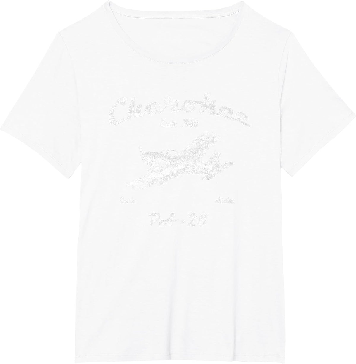 PA28 Cherokee Airplane Since 1960" Classic Aviation Pilot T-Shirt - White