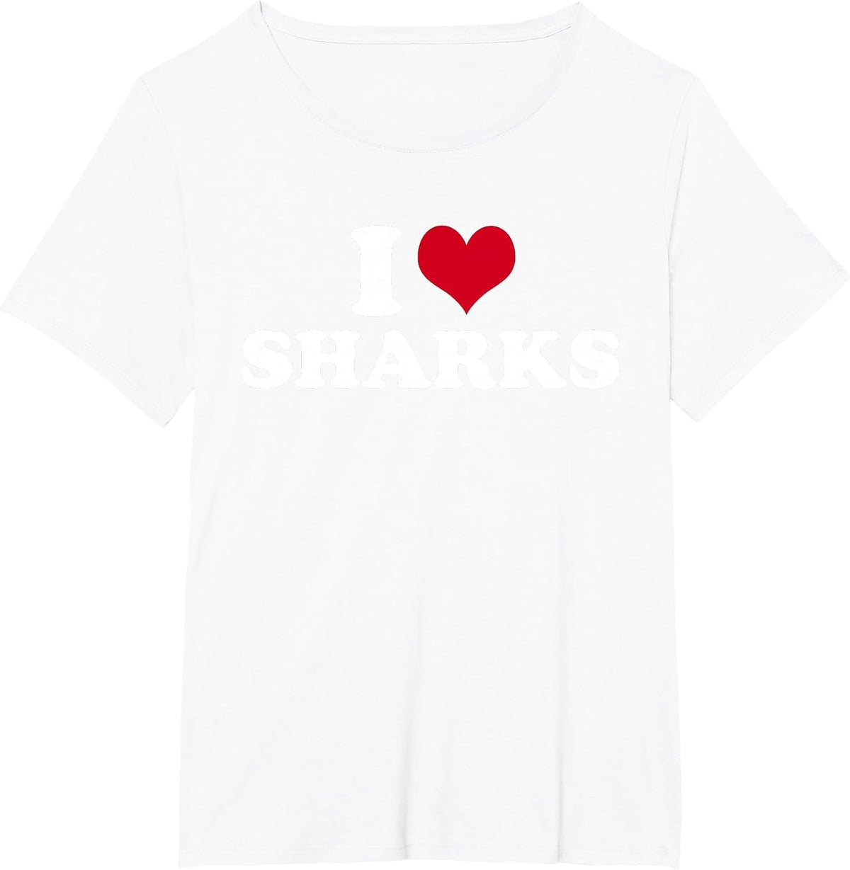 I Heart Sharks T-Shirt - White