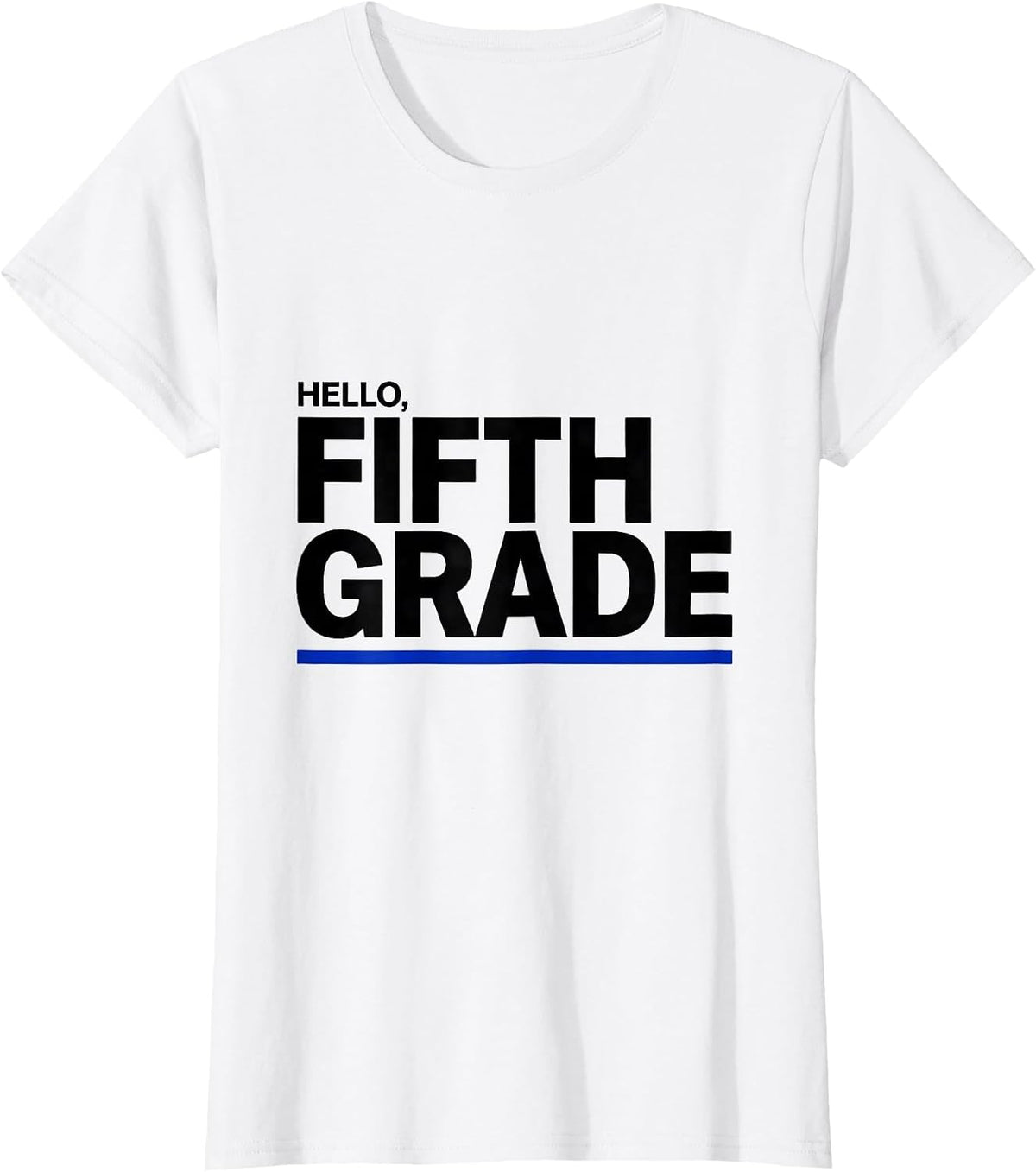 Hello, Fifth Grade Retro Teacher Student Back To School T-Shirt - White