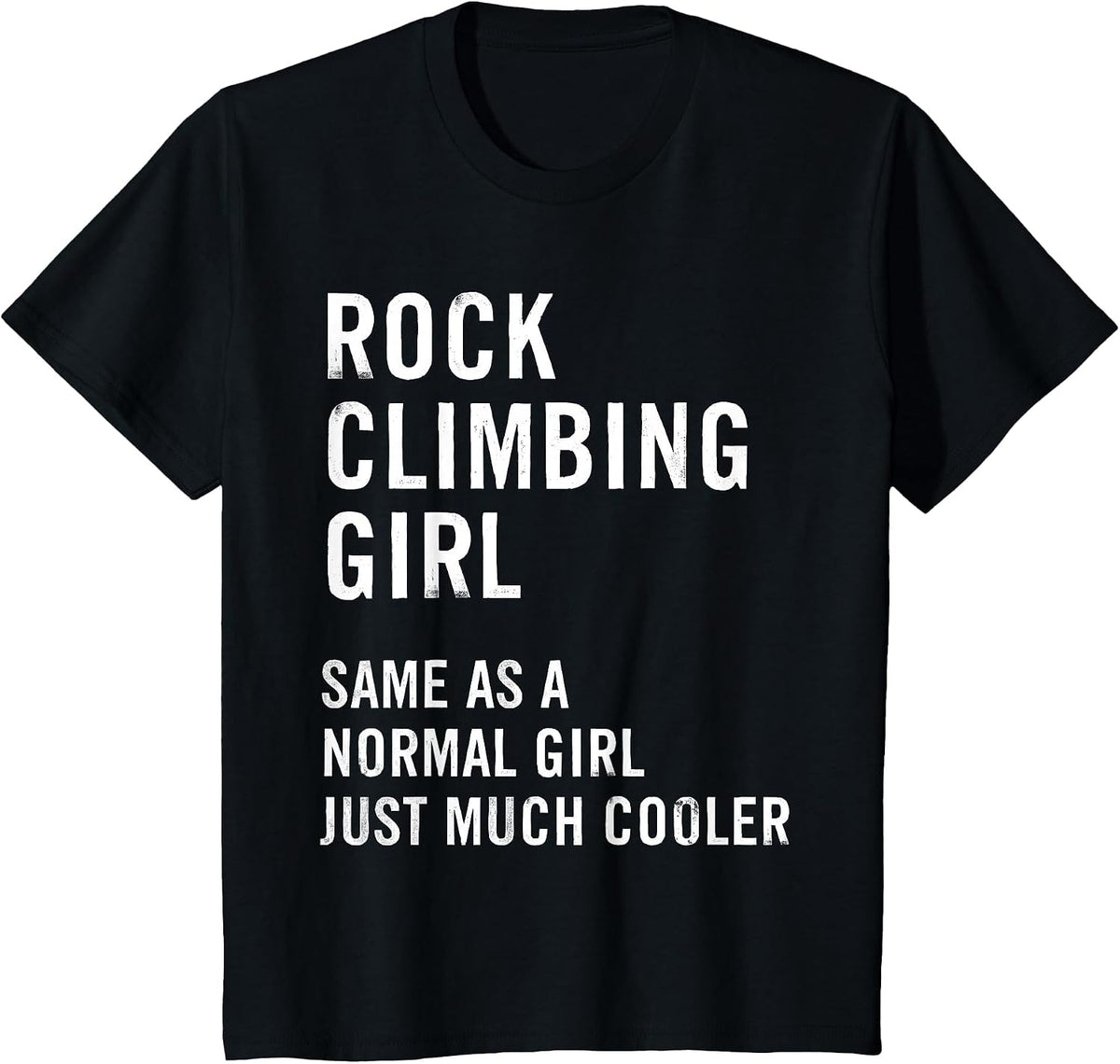 Rock Climbing Girl Definition Funny T-Shirt - Black