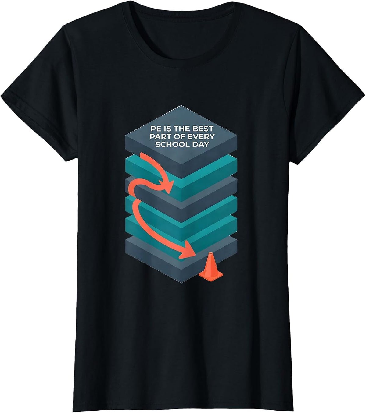 PE Is The Best Part Of Every School Day PE Teacher T-Shirt - Black