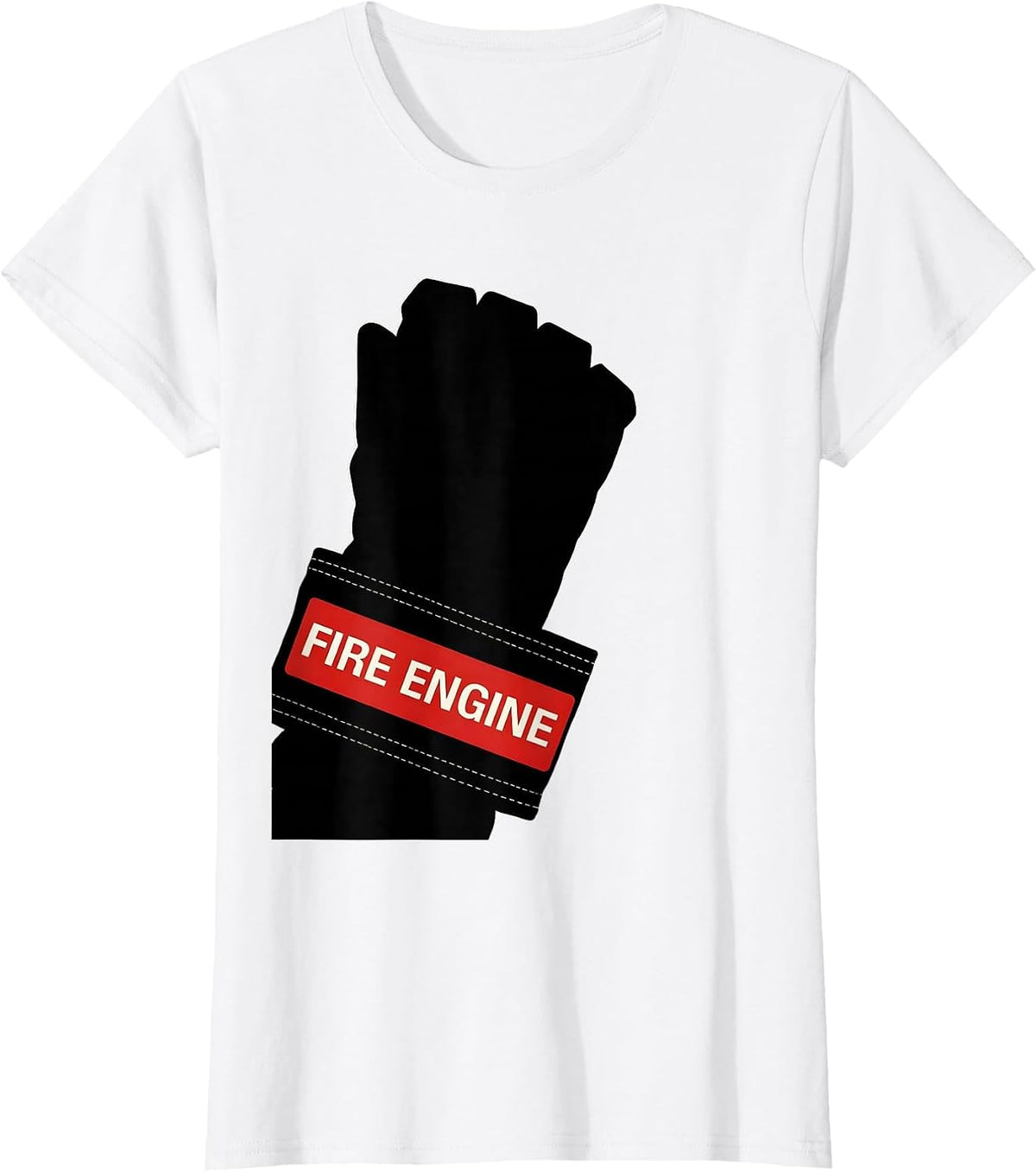 FIRE ENGINE Swiss International Firefighter Department Pride T-Shirt - White