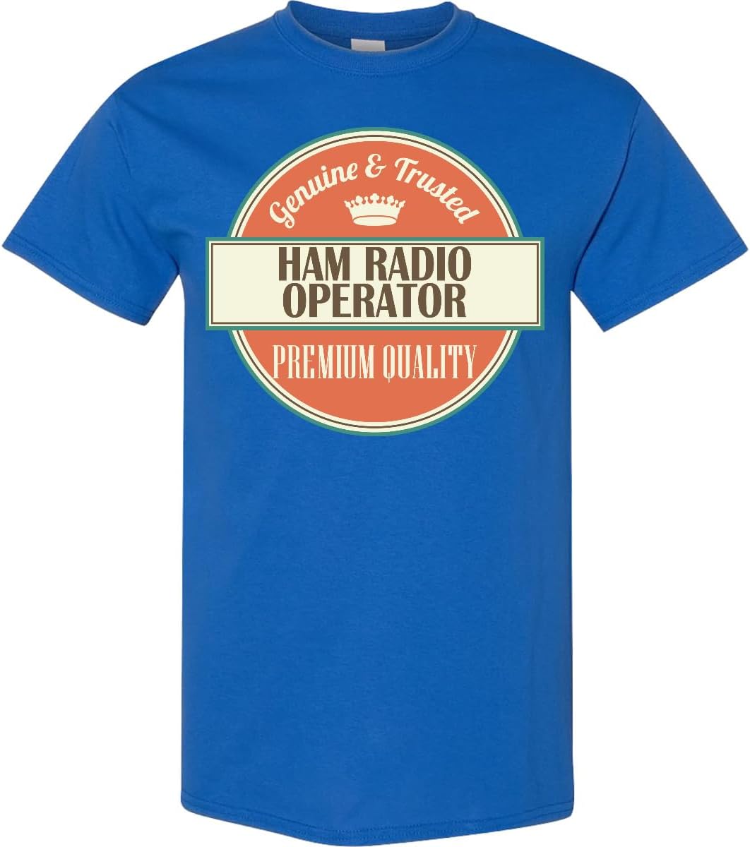 inktastic Ham Radio Operator Funny Gift Idea Adult T-Shirt - Royal Blue