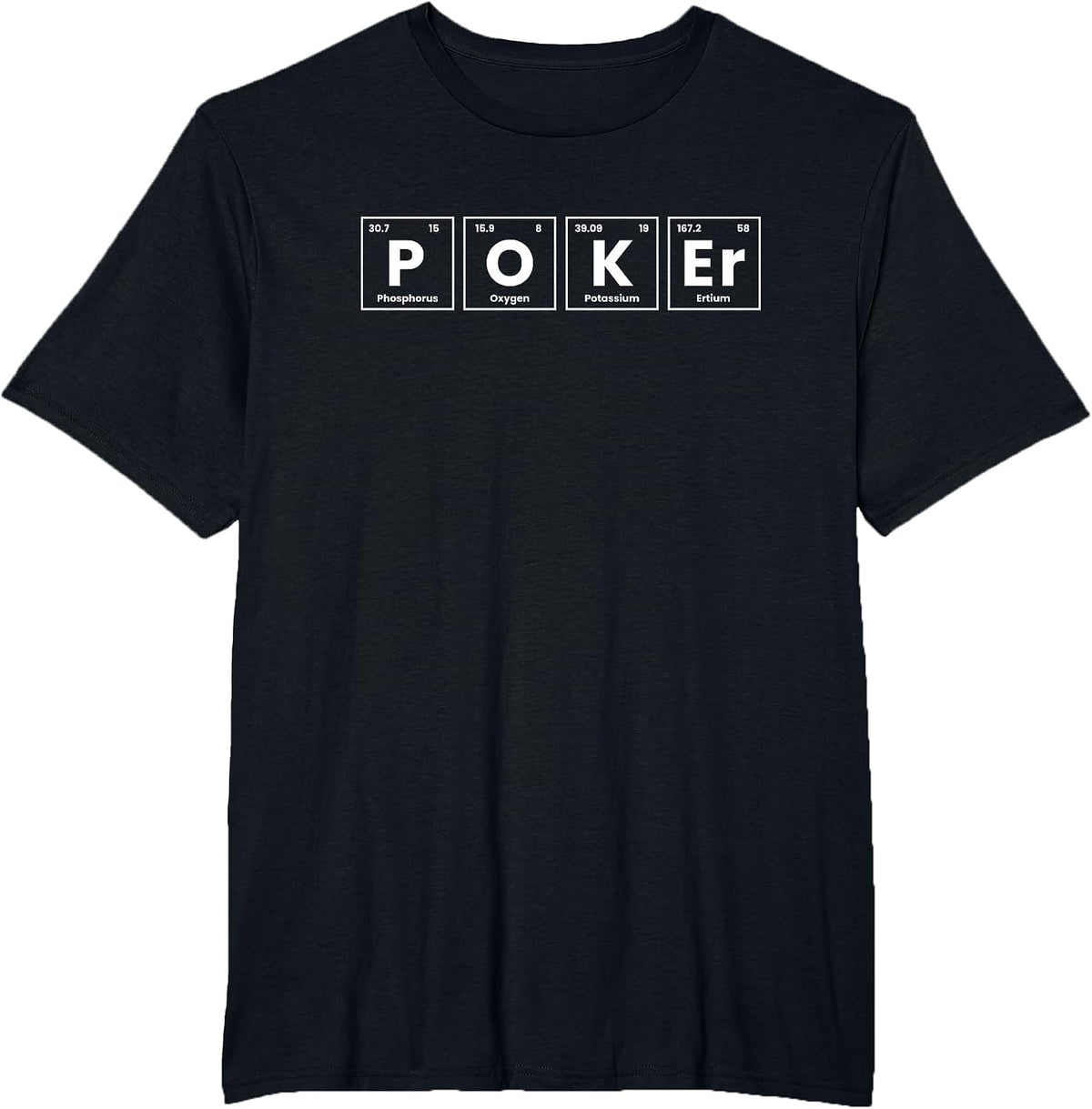 Periodic Table Poker Players T-Shirt - Black