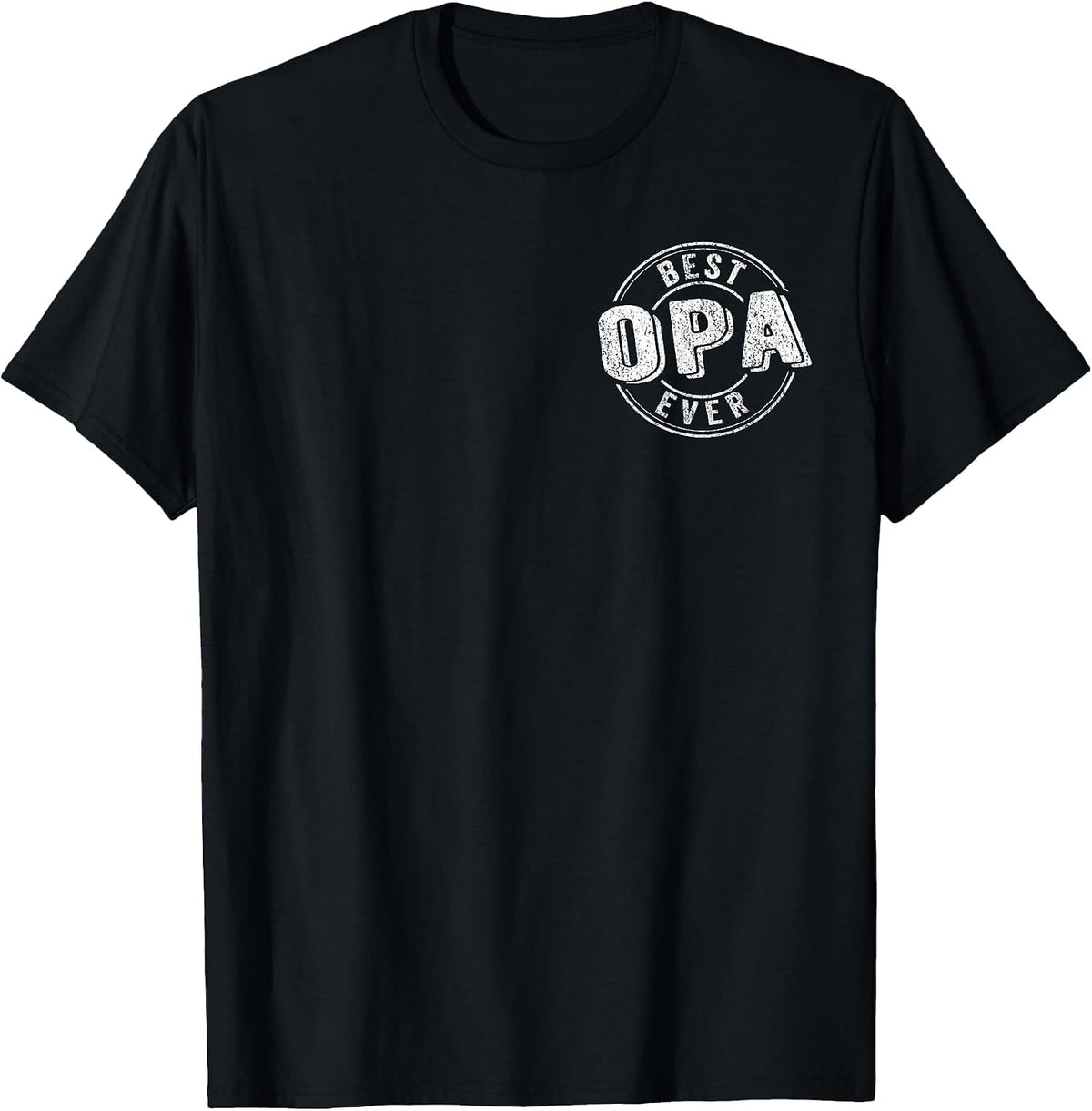 Best Opa Ever Funny Grandpa Quote German Grandpa T-Shirt - Black