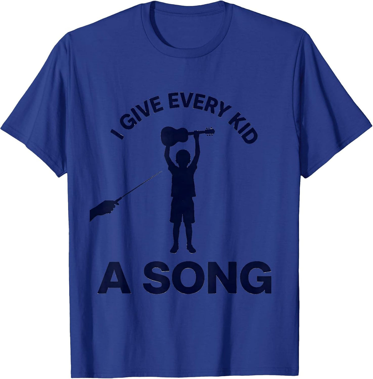 I Give Every Kid A Song Music Teacher Back To School Teacher T-Shirt - Royal Blue