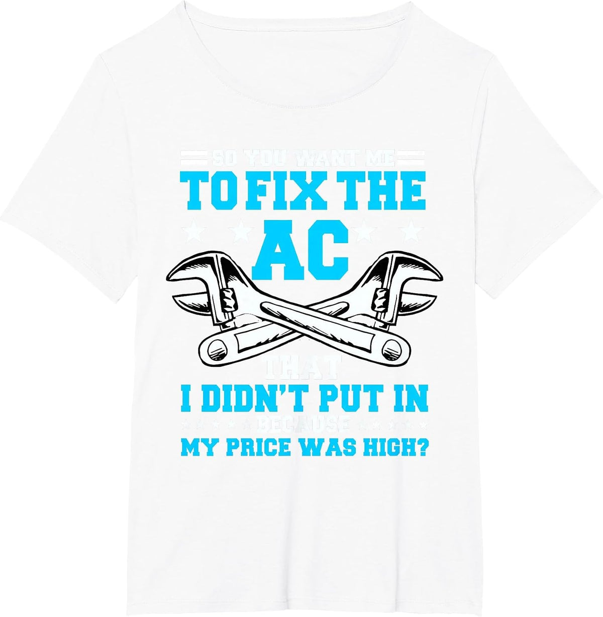 HVACR Tech Technician Work Mechanic Installer Service T-Shirt - White