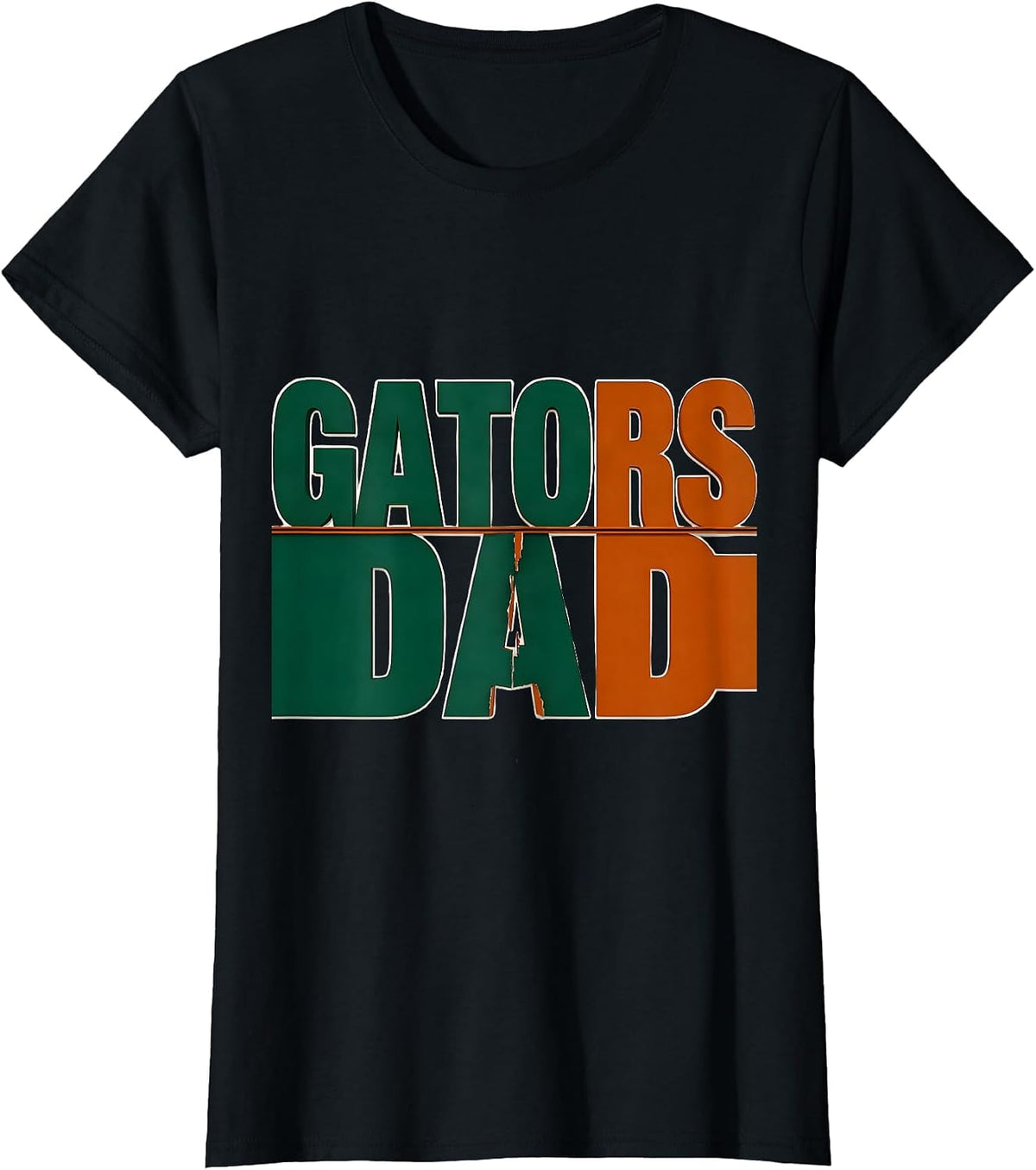 Gators Dad Team Spirit School Mascot Fan Pride T-Shirt - Black