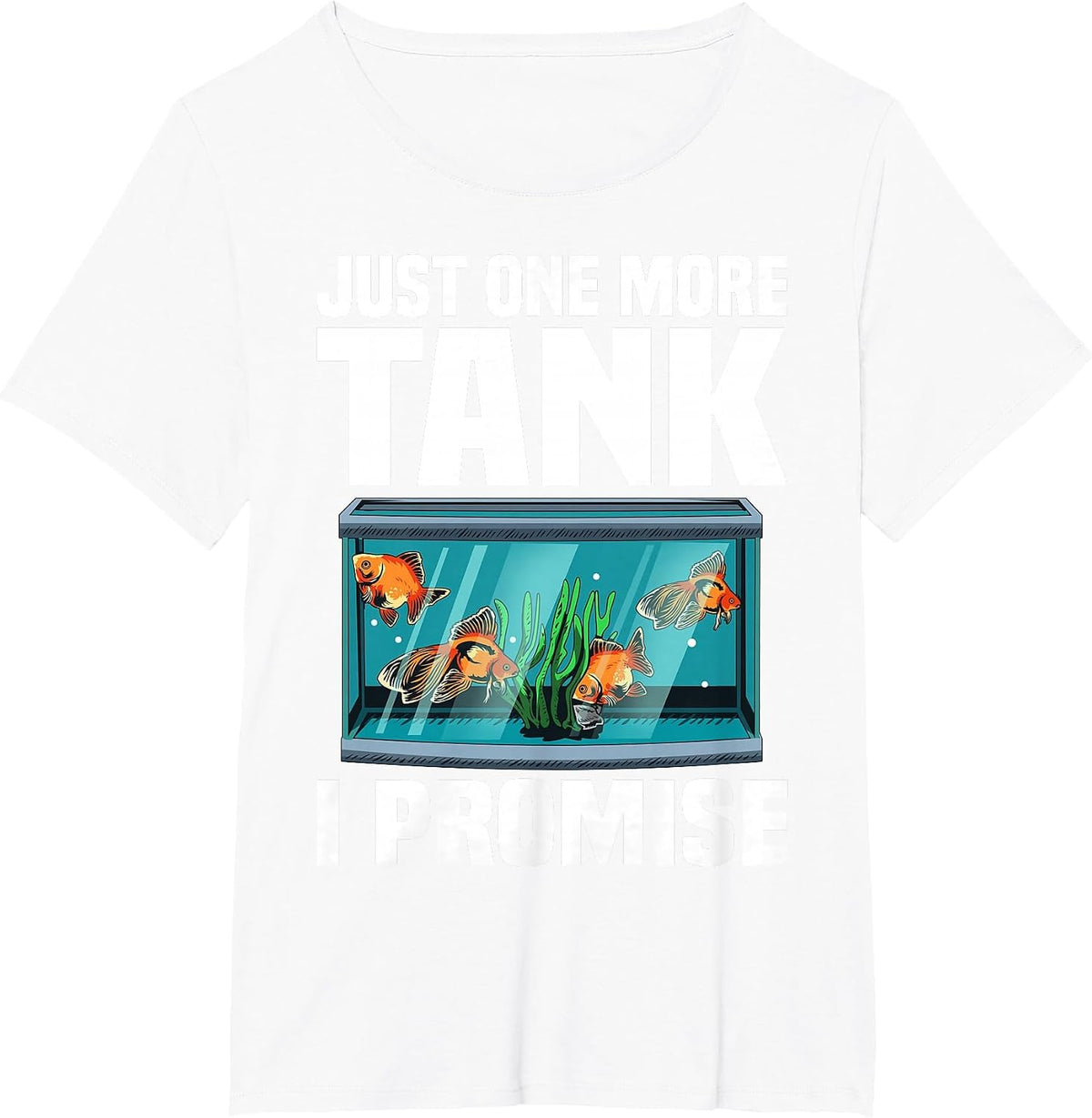 Funny Aquarium Designs for Men Women Fish Tank Fishkeeping T-Shirt - White