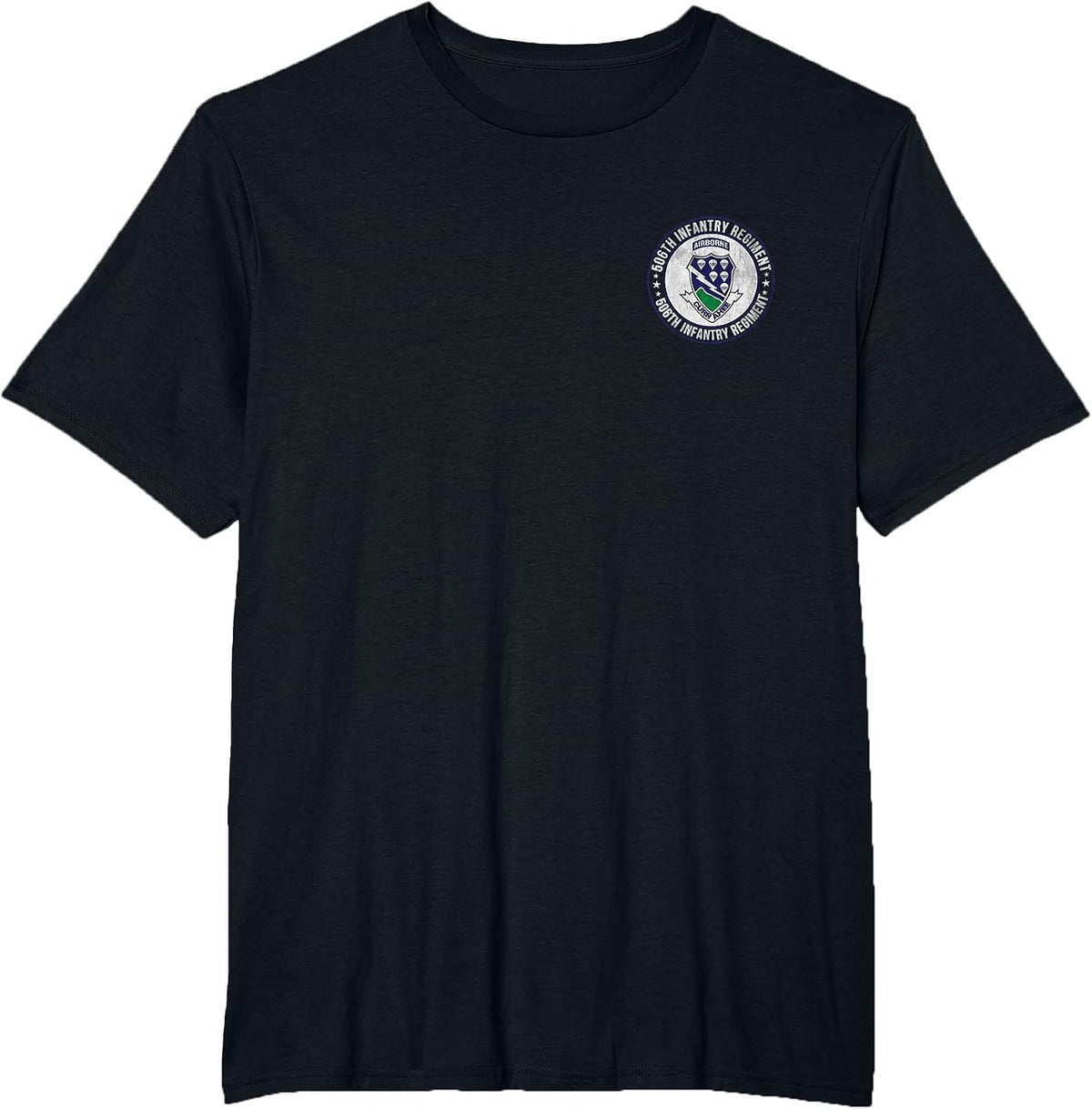 506th Infantry Regiment Military Veterans Day Father Day T-Shirt - Black
