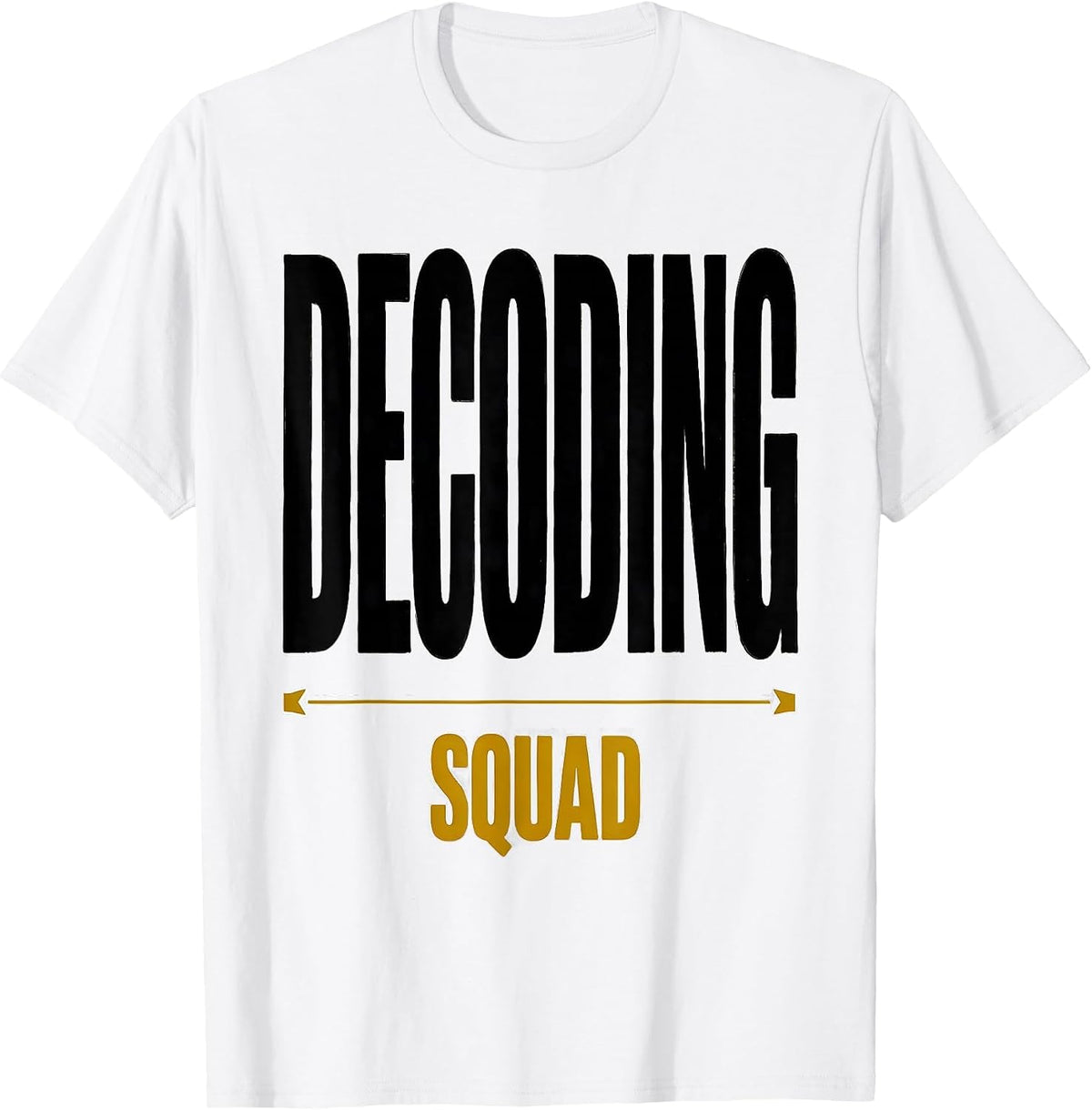 Men's Decoding Squad Structured Literacy Reading Teacher Phonics T-Shirt - White
