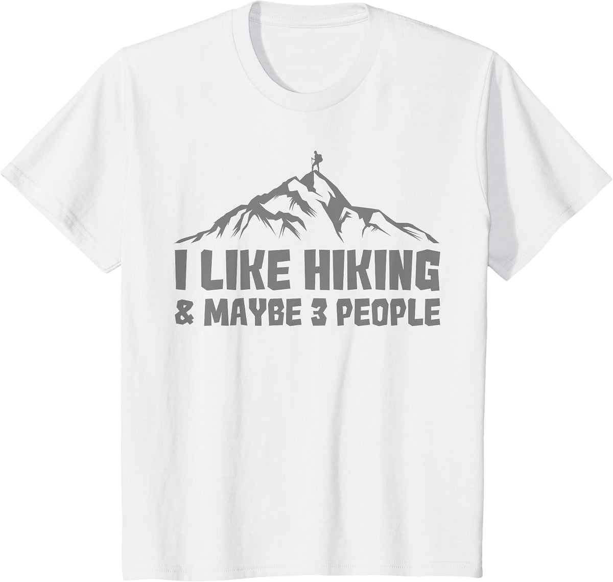 Best Hiking Graphic for Men Women Outdoorsy Hiker Hiking T-Shirt - White