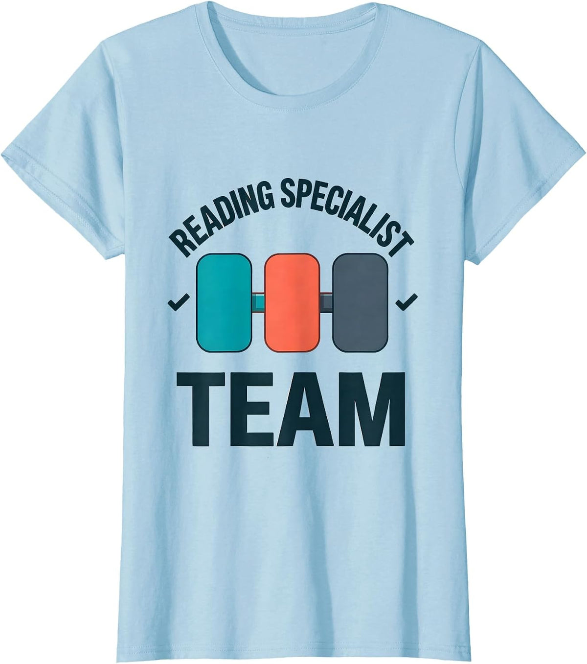 Reading Specialist Team Structured Literacy Phonics Teacher T-Shirt - Baby Blue