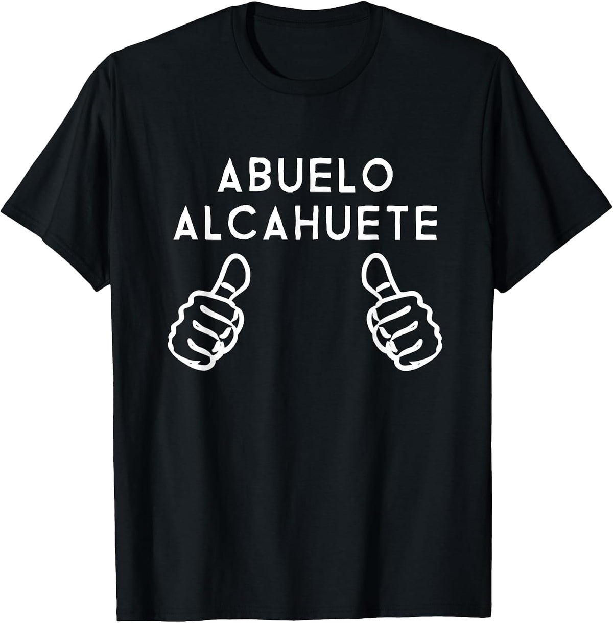 Funny Spanish Grandpa Abuelo Humor Hand Gesture T-Shirt - Black