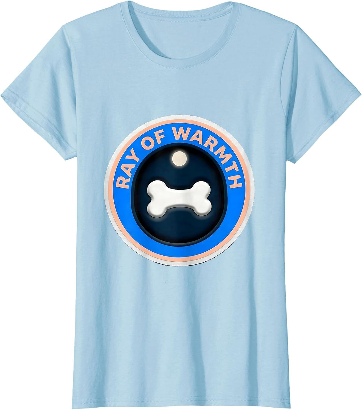Ray of Warmth Funny Radiologic Technologist X-ray Tech Gift T-Shirt - Baby Blue