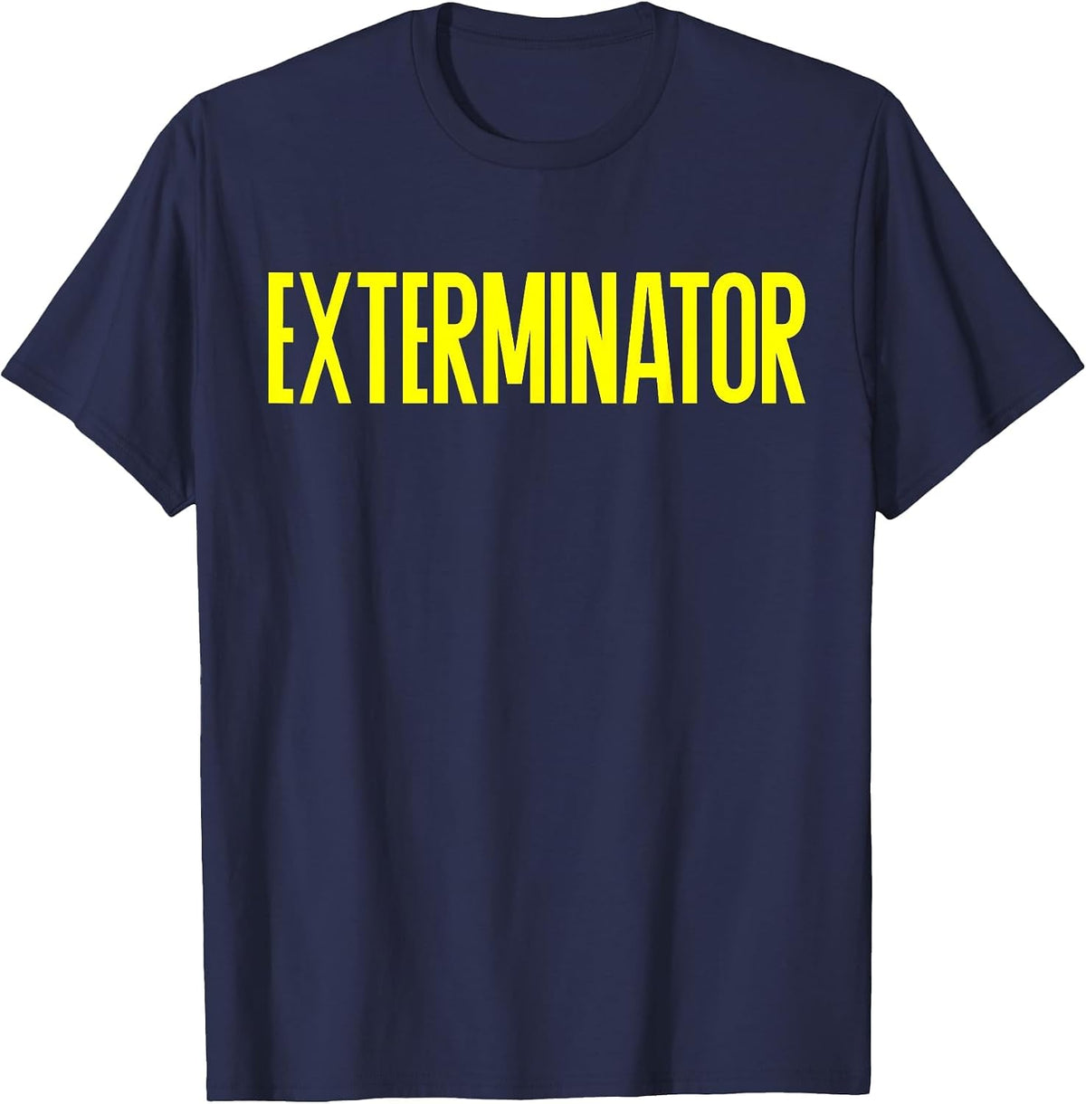 Exterminator Halloween Costume Pest Control Exterminator T-Shirt - Navy Blue