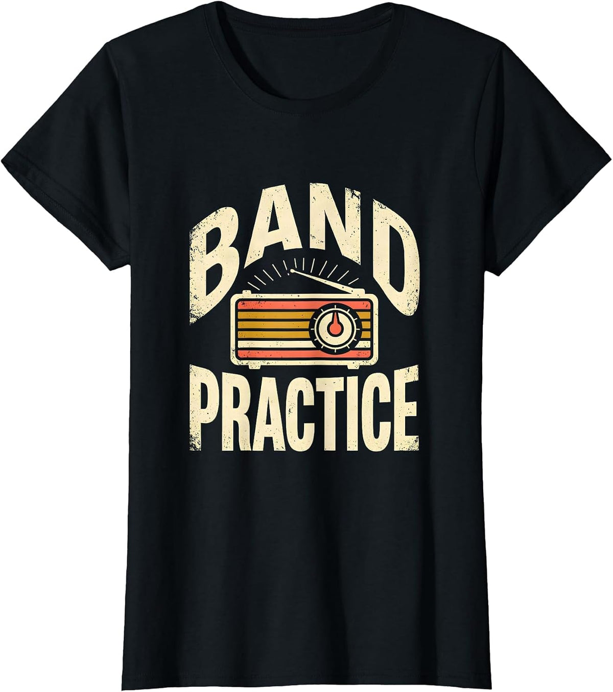 Band Practice Funny Ham Radio Operator Hobbyist Humor T-Shirt - Black