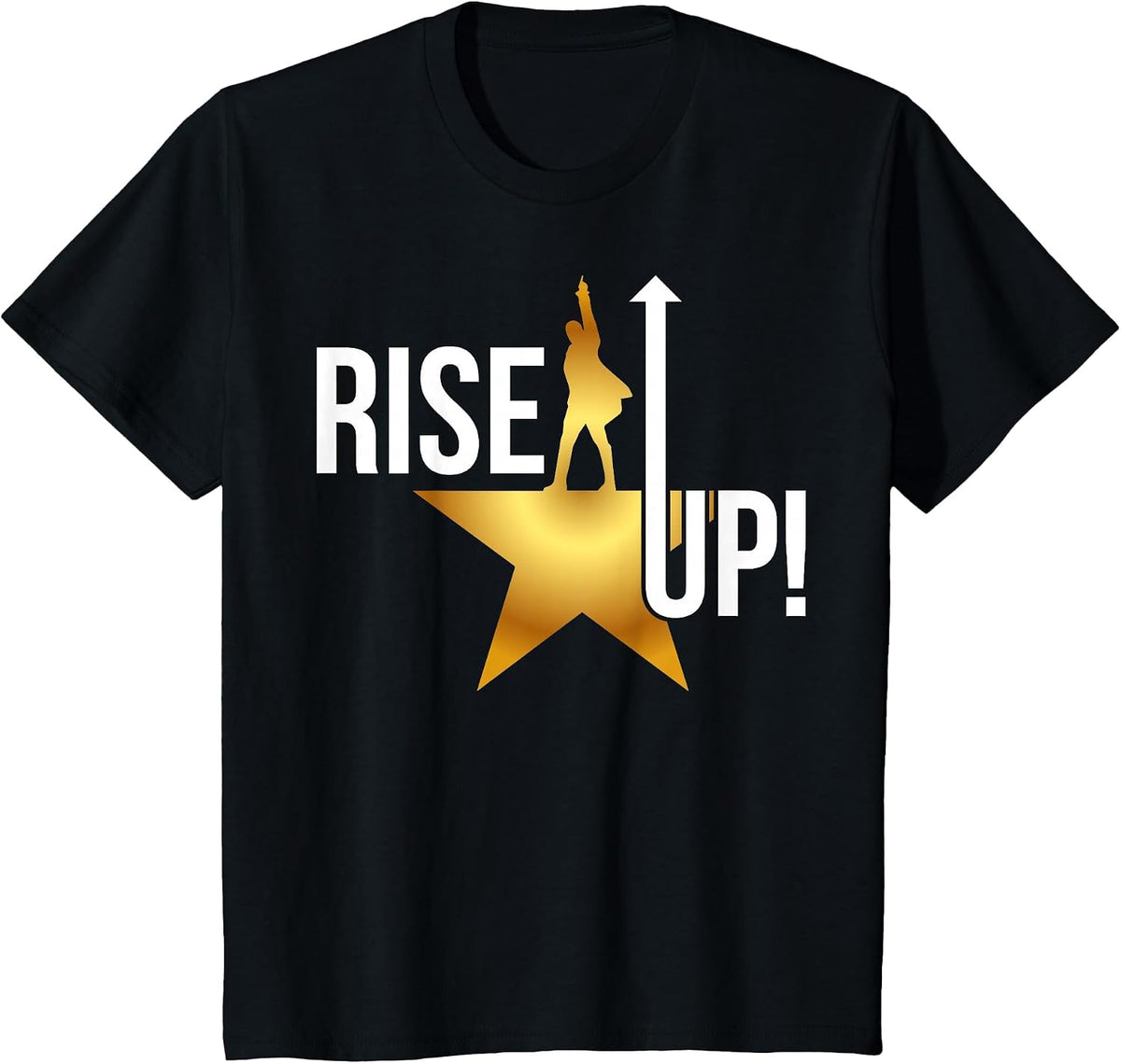 Rise Up Musical Theatre Nerd Musical Broadway Theater Geek T-Shirt - Black