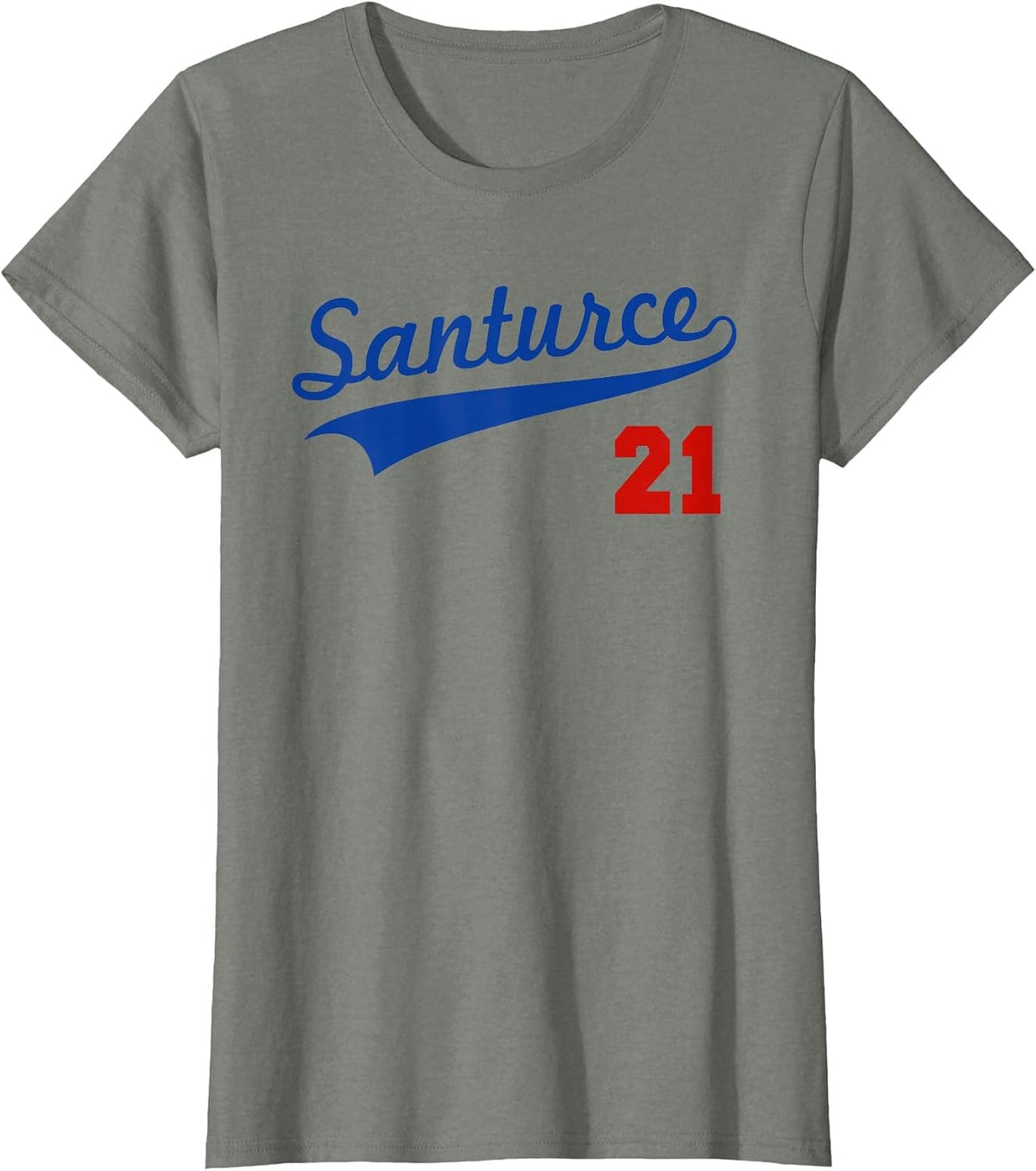 Santurce 21 Puerto Rico Baseball Boricua Men Women T-Shirt - Olive Heather