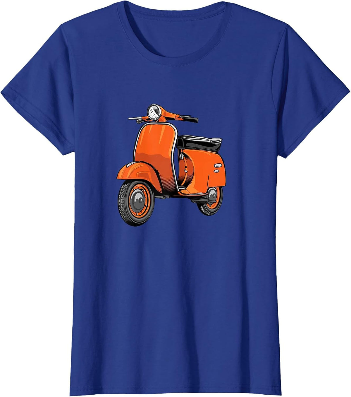 Scooter Bike Motorbike Scoot - Moped Scooter T-Shirt - Royal Blue