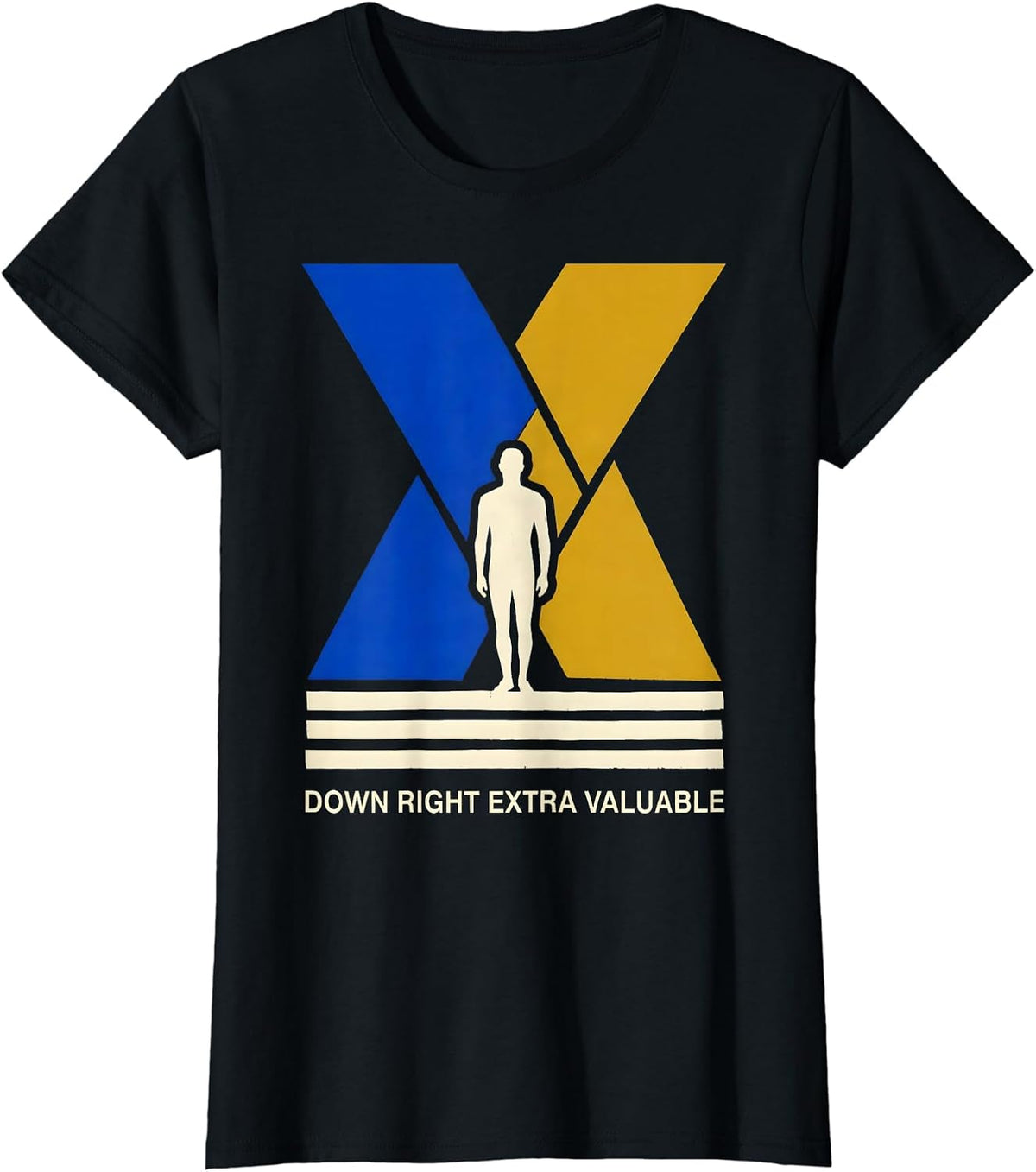 Down Right Extra Valuable Heartfelt Down Syndrome Awareness T-Shirt - Black