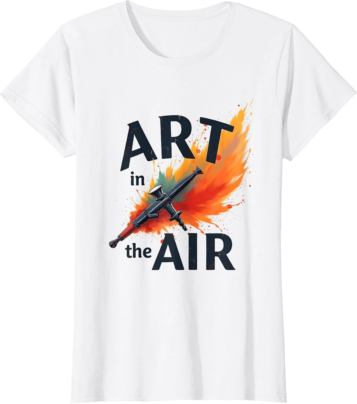 Art in the Air Airbrush Artist Design T-Shirt - White