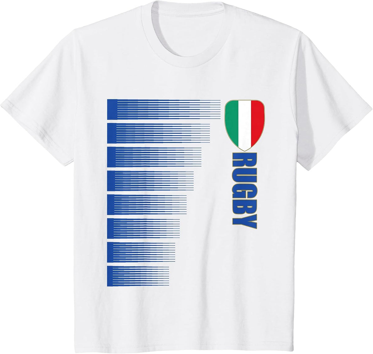 Italy Rugby Jersey Italian Rugby 2 Sided T-Shirt - White