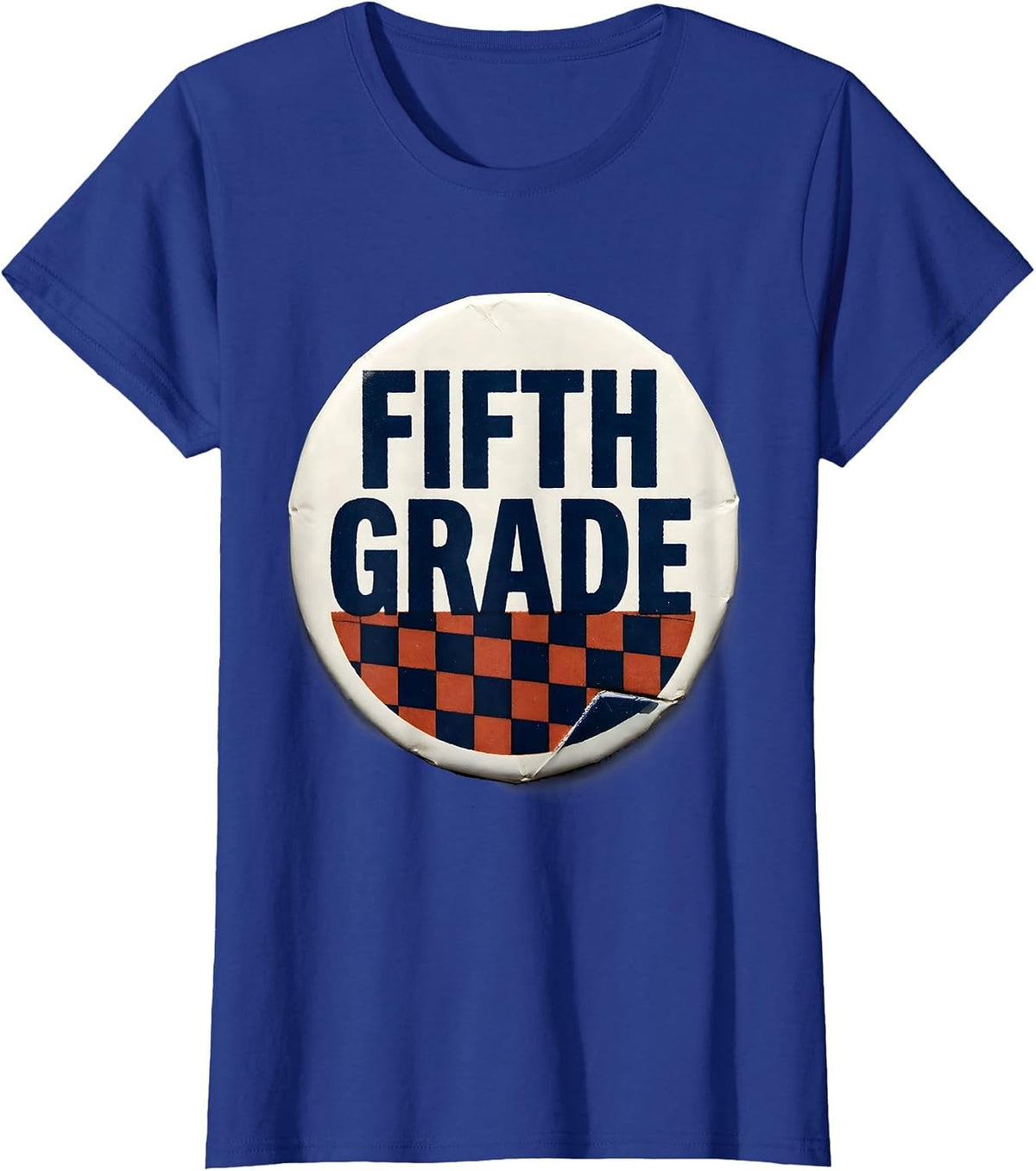 Women's Fifth Grade Minimalist Retro Girl Teacher Back To School T-Shirt - Royal Blue