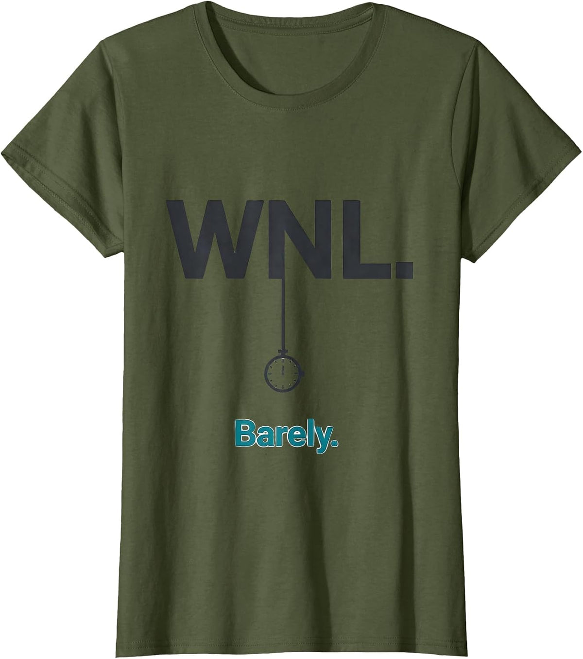 Women's WNL Barely Minimalist Vet Tech Halloween Veterinary T-Shirt - Olive Green