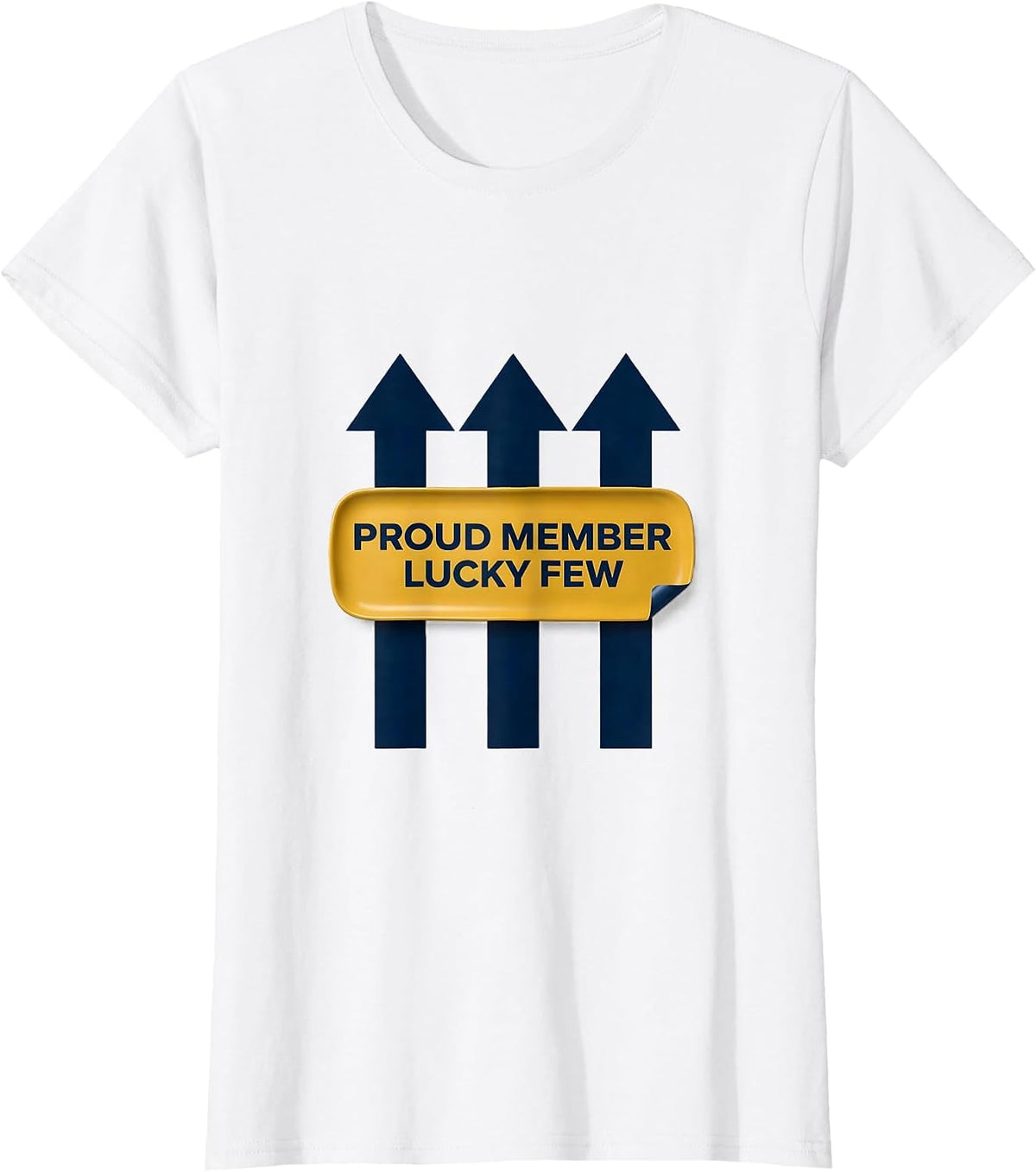 Proud Member Lucky Few Minimalist Down Syndrome Awareness T-Shirt - White