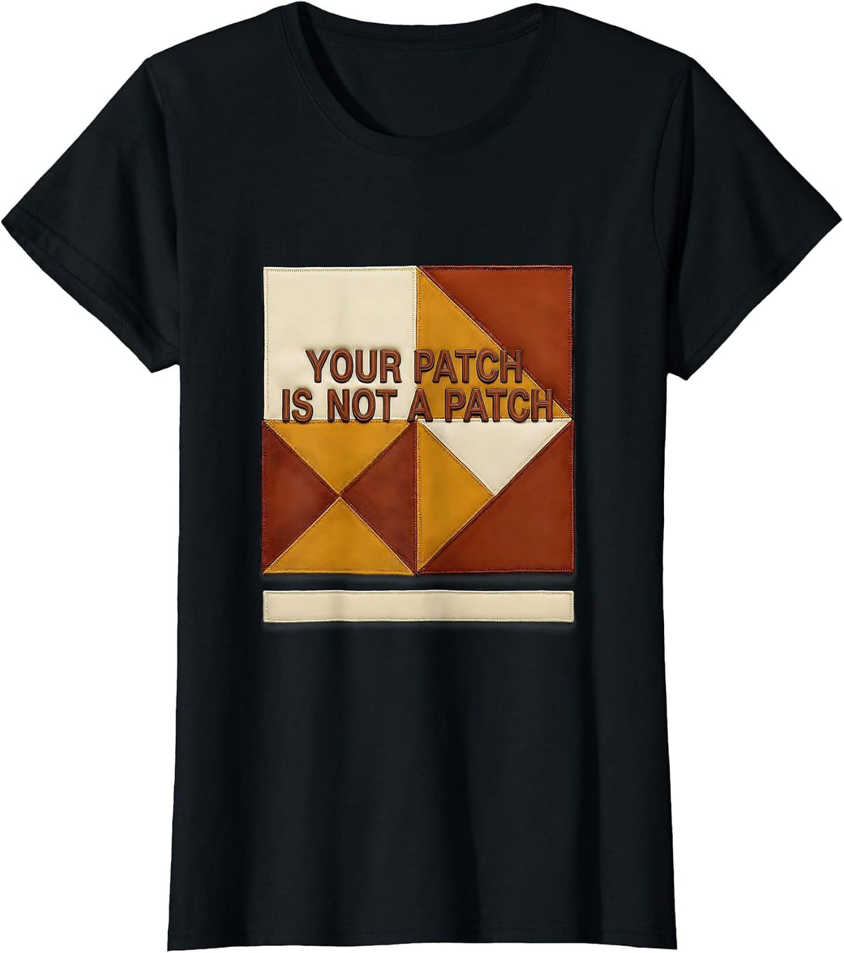 Women's Your Patch Is Not A Patch Funny Cyber Security Hacker IT T-Shirt - Black