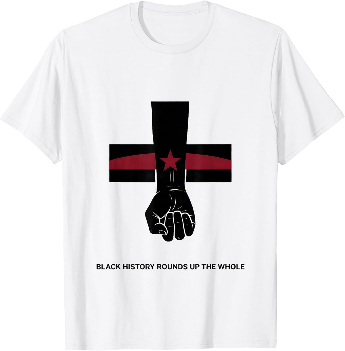 Men's Black History Rounds Up The Whole Equality Greater T-Shirt - White