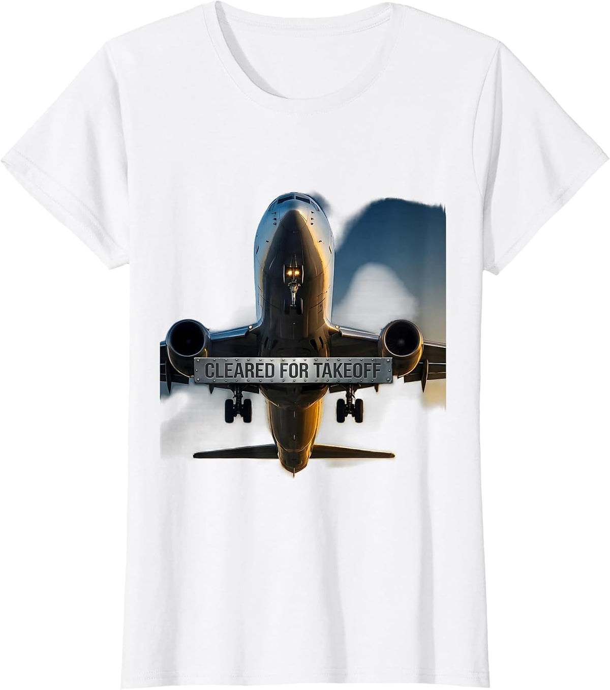 Cleared for Takeoff Aviation Pilot Design T-Shirt - White